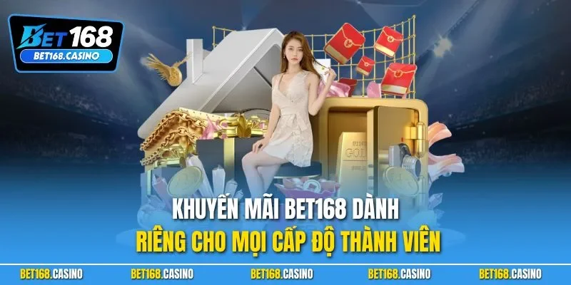 Khuyến mãi BET168 dành riêng cho mọi cấp độ thành viên